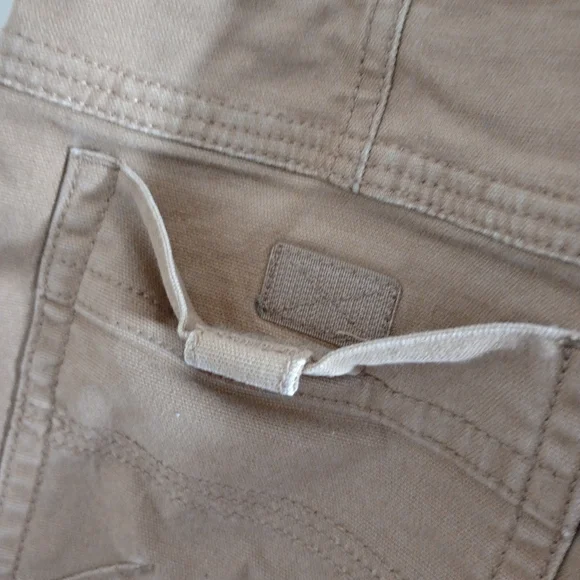 GH Bass Khaki Shorts Cotton Cargo Size 33 - Picture 3 of 9